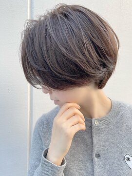 ルーファス 恵比寿 渋谷(Ruufus) マッシュショート白髪ぼかしハイライト【Ruufus恵比寿渋谷】