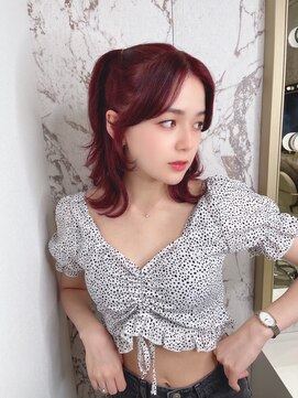 アマンドール(Aman D'or) 【AMAND'OR 石川】垢抜け透明感◎チェリーレッド♪