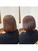40代／定期カット☆ミディアムボブ　静岡市／葵区