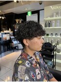 波巻きスパイラルパーマ　波巻きパーマ　スパイラルパーマ