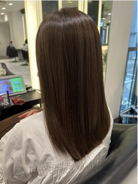 エアー 銀座タワー(AIR) ツヤ髪スタイル/くすみカラー/美髪/ケアカラー　【榛葉】