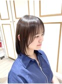 ワンレンボブ×骨格似合わせカット