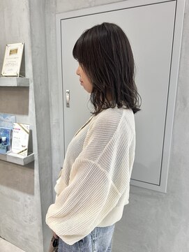 ヨーク(YOKE) YOKE 外ハネボブ結べるボブ鎖骨アッシュグレージュブリーチなし