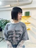 アゴラインストレートパーマミニボブ