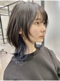 ボブウルフ×インナーカラーネオウルフ　ウルフカット