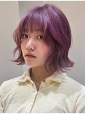 10代/20代/レイヤーボブ/暖色カラー