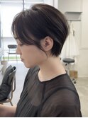 大人似合わせ30代40代50代イメチェンショート×ネビージュカラー