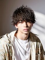 サンティエ 中央駅店(scintiller)&nbsp;メンズマッシュウルフカット波巻きツイストスパイラルパーマ