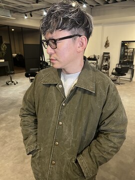 ナンバー(number+) 王道メンズショート☆ホワイトメッシュカラー