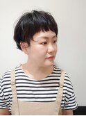 30代40代50代おすすめ　刈り上げマッシュのゆるふわパーマ
