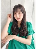 ナチュラル可愛いAラインカール