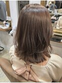 シフォンベージュ ミディアムレイヤー【momoka】