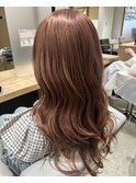 【ハイトーンカラー】ブリーチカラー・ピンクブラウン
