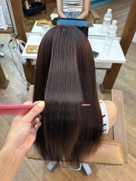 ヘアリゾート リノ(Hair resort Lino) ミネコラトリートメント×ピンクカラー