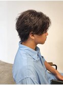 センターパートウルフシャドウパーマフェザーパーマ