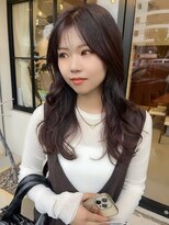 フルール(hair place Fleur)&nbsp;ボルドーブラウン×レイヤーカット