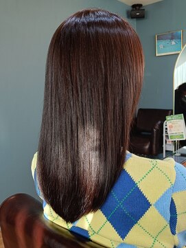 リビングルームス 茅ヶ崎(Living rooms) 顔周りレイヤーロング☆艶カラー