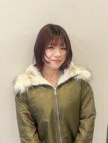 ロロネー 天満(Lolonois)&nbsp;【Lolonois天満】レイヤーボブ×カシスレッド（御輿天使羽）
