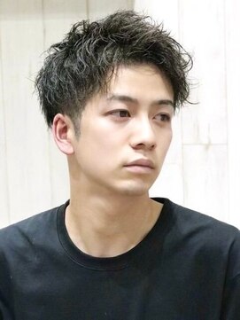 ヘアーアンドグルーミング ヨシザワインク(HAIR&GROOMING YOSHIZAWA Inc.) ツイストスパイラルパーマツーブロック刈り上げショートバーバー