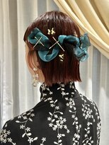 ザザ ZA/ZA 目白&nbsp;ボブのお呼ばれヘアアレンジ