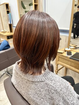 アグ ヘアー ナッツ 秦野店(Agu hair nuts) ウルフ/ショートウルフ/暖色/ピンクブラウン