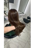 髪質改善カラーで美髪仕上げ 大人女性高見えブラウン