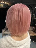 ノラ ヘアーサロン(NORA HAIR SALON) ボブハイトーンピンクホワイトピンクペールピンク
