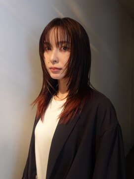 フォークロア 本店(Folk Lore) ミディアムレイヤー・裾カラー