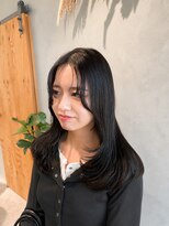 ハウリーヘアアンドスパ(HAURY hair&spa)&nbsp;レイヤーカット×暗艶髪