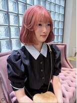 リンドトウキョウ ウメダ(LINDO TOKYO)&nbsp;[NAO]サーモンピンクの外ハネボブ