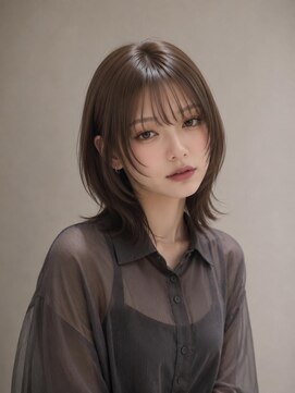 ヴェイン 渋谷(vain) 【KANA】ミディアムレイヤー ナチュラルストレート