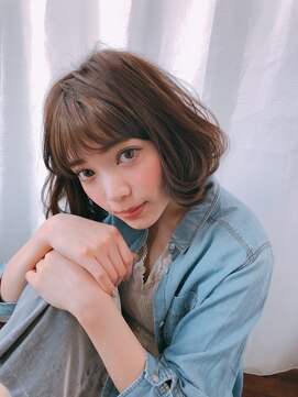 ナトゥーラ 八事店(Natura) 程良いボリューム感のボブブラウンナチュラル大人かわいい