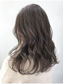 グレージュロング_ウェーブパーマフォギーベージュ_ba290621
