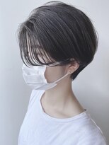 モリオフロムロンドン 原宿本店(morio from London) 【morio 原宿】大人可愛い 黒髪耳かけ ハンサムショート