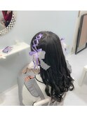 ハーフアップ