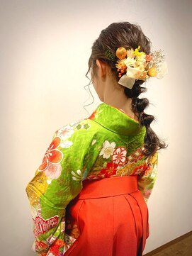 アクティフ(actif) ーKITSUKEーby actif　2022年卒業袴の着付けヘアセット名駅３分