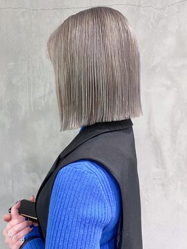 アルバム 渋谷パルコ(ALBUM) パープルシルバー_外ハネボブセクションカラー_ba388052