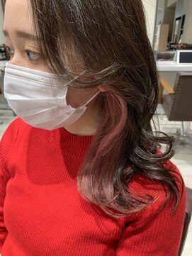 ヘアー ミッション 心斎橋店(hair Mission) ペールピンクインナーカラー