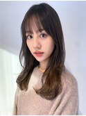 レイヤー、前髪、セミロング、大人