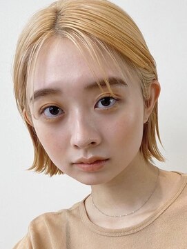 ノイカーム(noi Calm) 顔周りレイヤーカットくびれヘアミルクティーベージュカラー