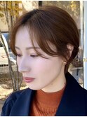 大人ショートボブショートカットココアアッシュくびれミディ