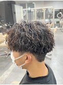 ツイストスパイラルパーマツイストパーマメンズマッシュパーマ