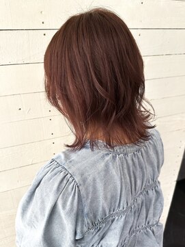 ルノン(LUNON) 肩下ミディアムレイヤーカット/ほんのりピンクベージュ