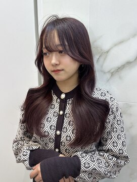 リー 梅田(Lee) 【 miyuu 】最新微ブリーチダブルカラー