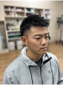 メンズベリーショート×ツーブロック