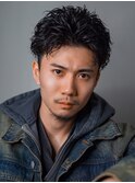 短髪パーマ