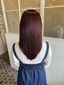 フィガロ ミリー 北生駒店(Figaro Mily) 髪質改善×高濃度水素カラー（ピンク）4/13美髪イメチェン