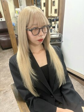 ガルボ ヘアー(garbo hair) プルエクステ 10代 20代 エクステ ブリーチ ホワイトベージュ