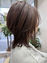 エスト 幕張本郷(est.) 外ハネボブ/美髪/オリーブグレー/ハイライト/シルバーベージュ