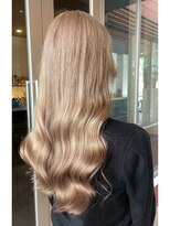 インク サカエ(inq sakae)&nbsp;ダブルブリーチ/ミルクティーベージュ/レイヤーロング